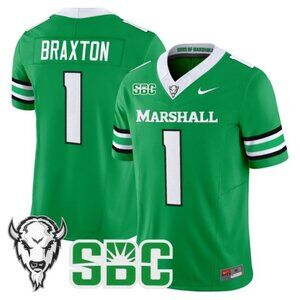 Mens Youths Kids Braylon Braxton Kelly Green Stitched Jersey